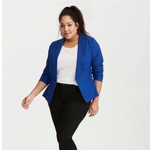Torrid blue Blazer used once size 2